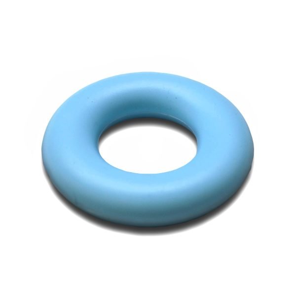Силиконовая бусинка, бусина для прорезывателя зубов - Кольцо Голубое пастельное — изображение 1