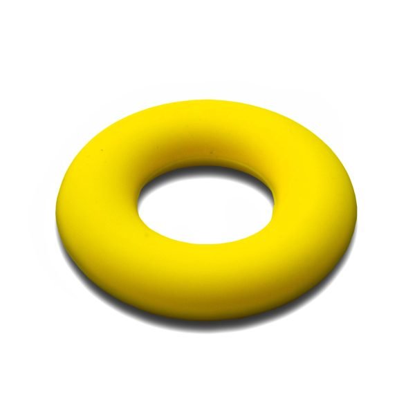 Силиконовая бусинка, бусина для прорезывателя зубов - Кольцо Желтое — изображение 1