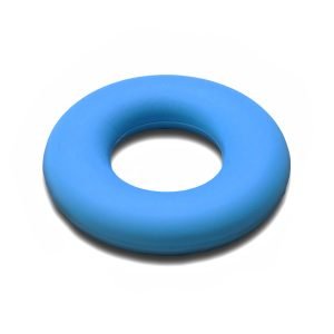 Силіконова бусинка, бусина для прорізувача зубів – Кільце Блакитне