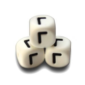 Силіконова буква, літера намистина “Г”