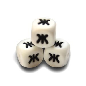 Силіконова буква, літера намистина “Ж”