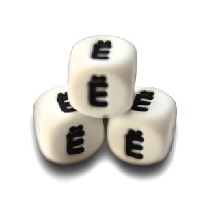 Силіконова буква, літера намистина “Ё”