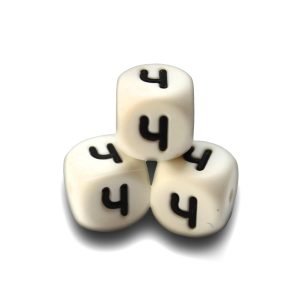 Силіконова буква, літера намистина “Ч”