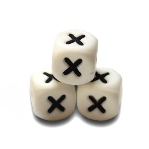 Силіконова буква, літера намистина “Х”