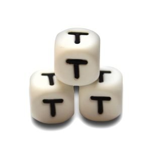 Силіконова буква, літера намистина “Т”