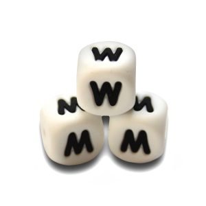 Силіконова буква, літера намистина “М”
