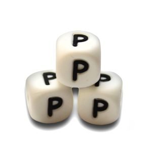 Силіконова буква, літера намистина “Р”