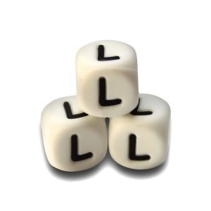 Силіконова буква, літера намистина “L”