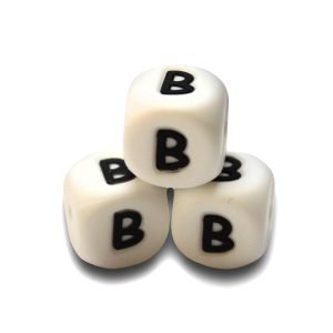 Силіконова буква, літера намистина “В”