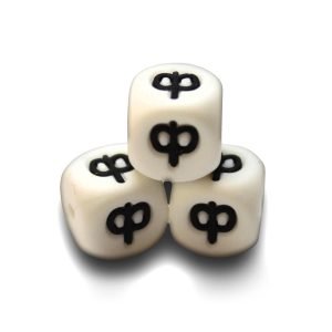 Силіконова буква, літера намистина “Ф”