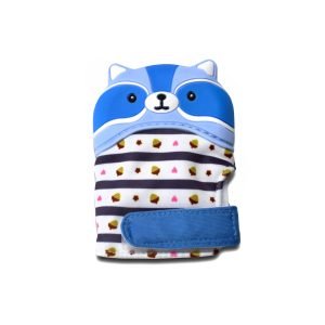 Рукавичка гризунець, для прорізування зубів - Єнот Бебі блю