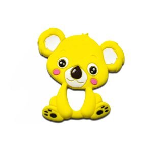 Силіконовий гризунець, прорізувач для зубів – Коала Жовта