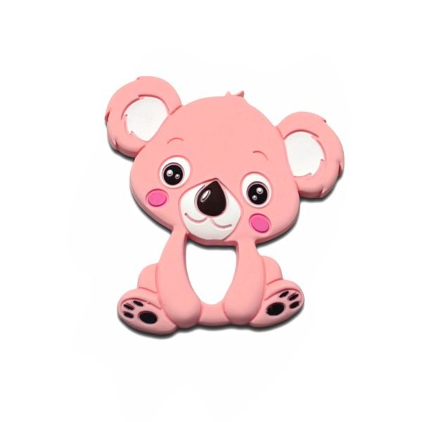 Силіконовий гризунець, прорізувач для зубів - Коала Рожевий кварц - Зображення 1