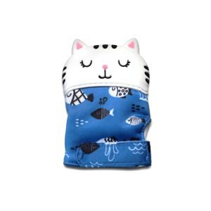 Рукавичка гризунець, для прорізування зубів – Кошеня Біле