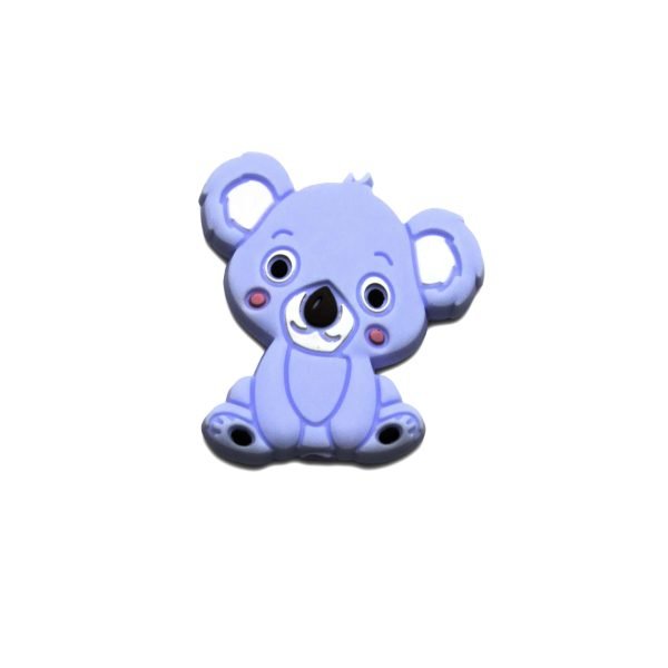 Силиконовая бусинка, бусина для прорезывателя зубов - Мини коала Бэби блю — изображение 1