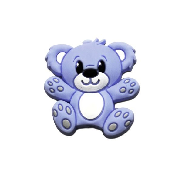 Силиконовая бусинка, бусина для прорезывателя зубов - Мини мишка Бэби блю — изображение 1
