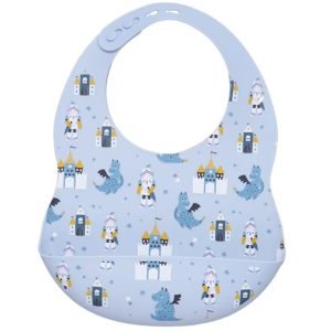 Силіконовий слюнявчик з кишенькою “Лицар”