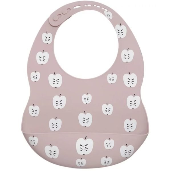 Силіконовий слюнявчик з кишенькою "Яблучка" - Зображення 1