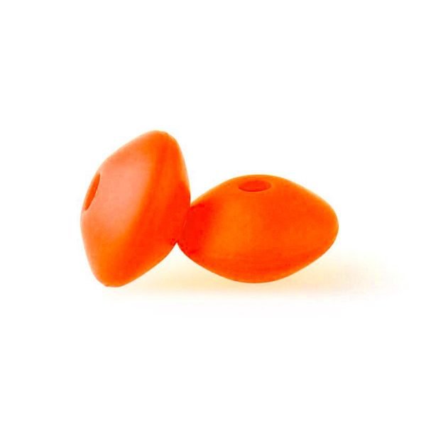 Силіконова бусинка, бусина для прорізувача зубів - Роздільник Помаранчевий - Зображення 1