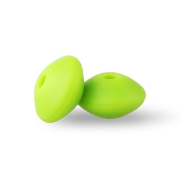 Силіконова бусинка, бусина для прорізувача зубів - Роздільник Зелений - Зображення 1