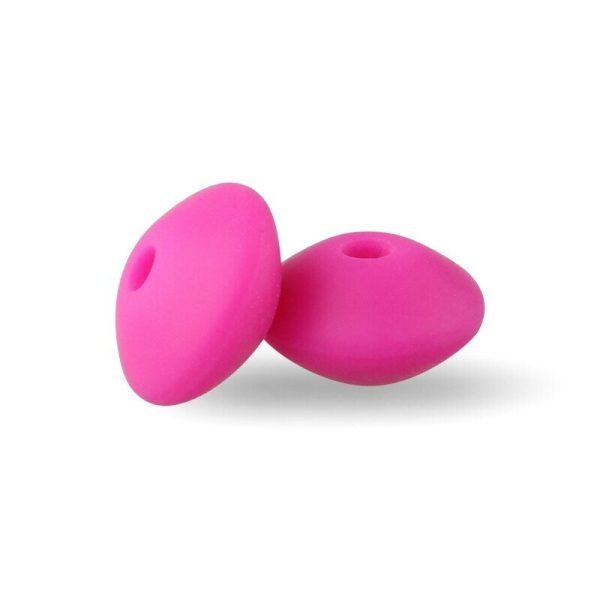 Силиконовая бусинка, бусина для прорезывателя зубов - Разделитель Малиновый — изображение 1