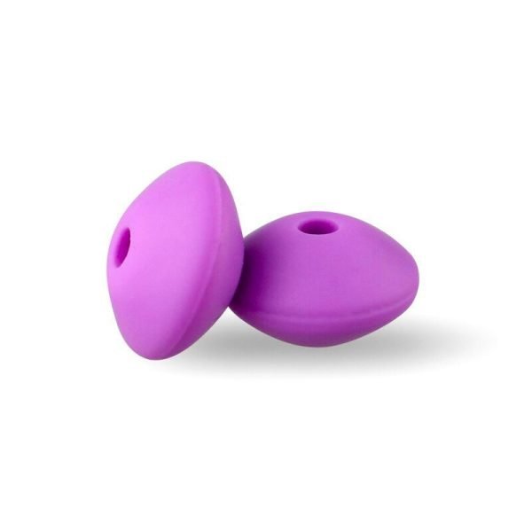 Силіконова бусинка, бусина для прорізувача зубів - Роздільник Фіолетовий - Зображення 1