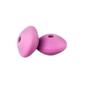 Силіконова бусинка, бусина для прорізувача зубів – Роздільник Лаванда