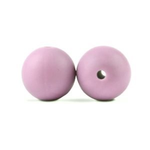Силіконова бусинка, бусина для прорізувача зубів – Кругла 12мм Лаванда