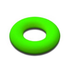Силіконова бусинка, бусина для прорізувача зубів – Кільце Зелене