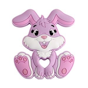 Силіконовий гризунець, прорізувач для зубів – Кролик Лаванда