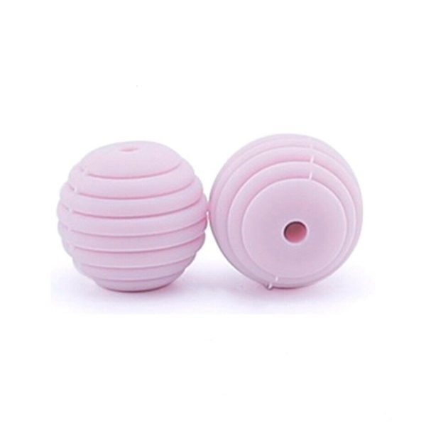 Силіконова бусинка, бусина для прорізувача зубів - Вулик 15мм Лаванда - Зображення 1