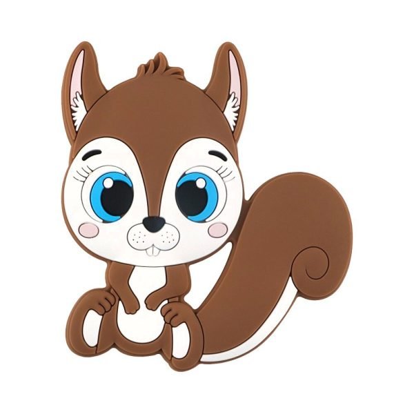 Силиконовый грызунок, прорезыватель для зубов - Белочка с хвостиком Camel — изображение 1