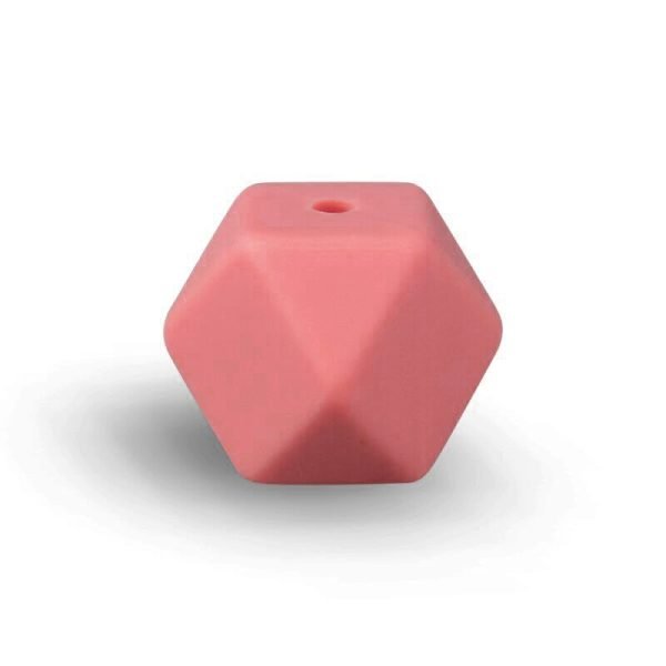 Силіконова бусинка, бусина для прорізувача зубів - Гексагон Блаш - Зображення 1