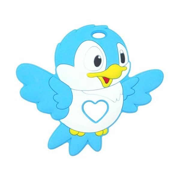 Силіконовий гризунець, прорізувач для зубів - Пташка Блакитна - Зображення 1