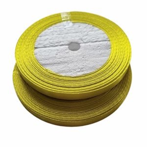 Атласна стрічка – Жовта (6мм*23м)