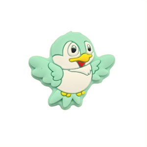 Силіконова бусинка, бусина для прорізувача зубів – Міні Пташка М’ятна