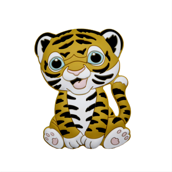 Силіконовий гризунець, прорізувач для зубів - Тигреня Гірчичне - Зображення 1