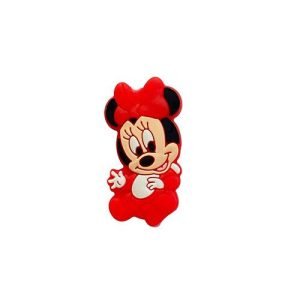 Силіконова бусинка, бусина для прорізувача зубів – Міні Мінні Червона