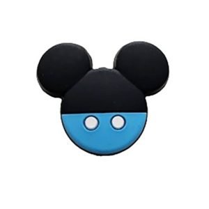 Силіконова бусинка, бусина для прорізувача зубів – Фігурний Міккі – Блакитний