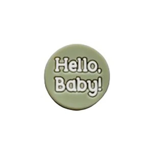 Силиконовая бусинка, бусина для прорезывателя зубов - Hello baby - Lint — изображение 1