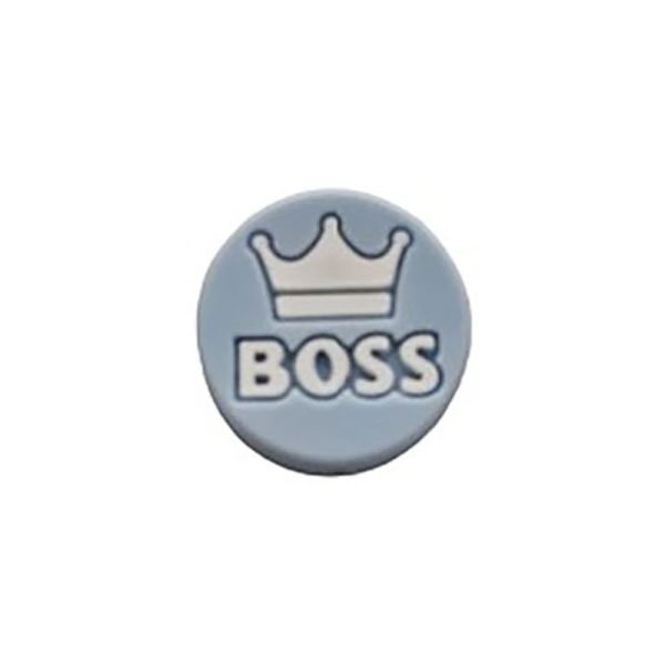 Силиконовая бусинка, бусина для прорезывателя зубов - Boss Бэби блю — изображение 1