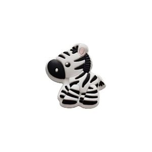 Силіконова бусинка, бусина для прорізувача зубів – Міні Зебра