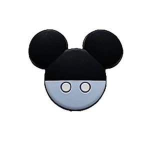 Силіконова бусинка, бусина для прорізувача зубів – Фігурний Міккі – Бебі блю