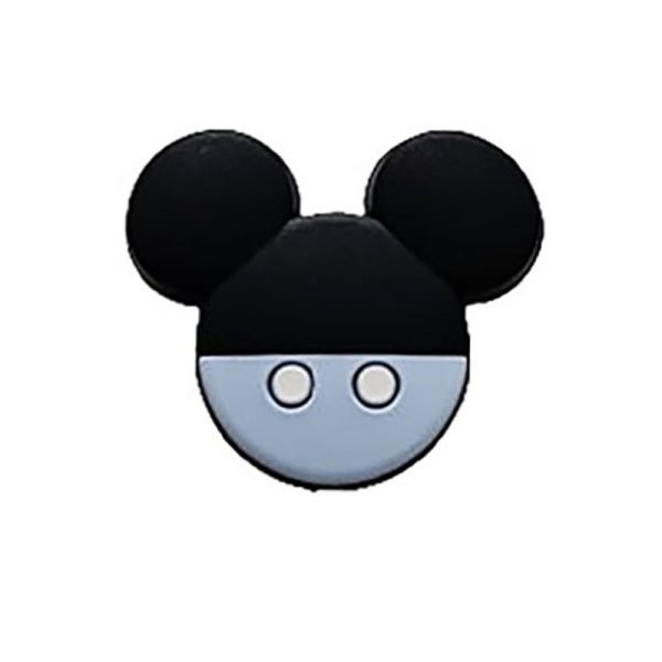 Силіконова бусинка, бусина для прорізувача зубів - Фігурний Міккі - Бебі блю - Зображення 1