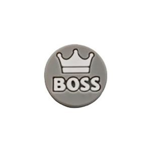 Силіконова бусинка, бусина для прорізувача зубів – Boss Сіра світла