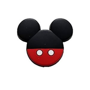 Силіконова бусинка, бусина для прорізувача зубів – Фігурний Міккі – Червоний