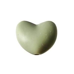 Силіконова бусинка, бусина для прорізувача зубів – Серце Lint